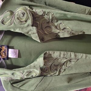 Scully Green Embroidered Jacket